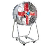 Ventilador de suelo, nebulizador industrial con ruedas, ventilador portátil para exteriores, boquilla de doble pulverización para fábricas, almacenes y obras de construcción.