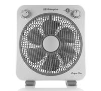 Orbegozo BF 0138 - Ventilador de suelo con 6 aspas, rejilla de protección giratoria bidireccional, 3 velocidades de ventilación, difusor rotativo, temporizador de 60 minutos, 40 W de potencia