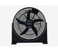 SOGO Ventilador de Suelo Industrial 20” 125W, 3 Velocidades, 5 Cuchillas, Motor Potente, Inclinación Ajustable, Negro - Alto Rendimiento para Taller, Oficina y Hogar