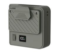 Ventilador de tamaño portátil - Parámetros de velocidad ajustables, diseño ligero y cómodo, funcionamiento manos libres, alimentado por batería recargable | Ideal para acampar de verano, la ra