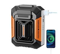 Ventilador de tamaño, ventilador de tamaño recargable, Ventilador de enfriamiento USB portátil al aire libre para tamaño, Ventilador de viento fuerte y de bajo ruido, con un largo tiempo de trabajo