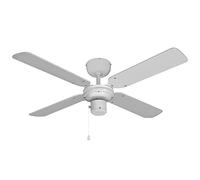 Ventilador de techo 50W, aspas de 102 cm, color blanco; ideal para refrescar espacios y mejorar la circulación de aire.