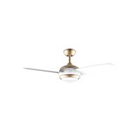 Cecotec ventilador de techo con luz energysilence aero 4265 goldwhite.