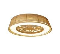 Ventilador de techo acrilico color beige serie indonesia mini 56cm