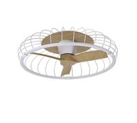 Ventilador de techo acrilico color blanco serie nature 79cm