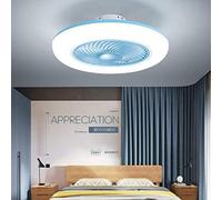 Ventilador de techo ajustable con iluminación LED, velocidad del viento regulable, control remoto, 80 W, ultra silencioso, moderno, para dormitorio, sala de estar, con temporizador, lámpara de araña