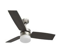 Ventilador de techo aloe 3 aspas mando a distancia marrón oscuro ø108 cm