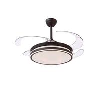 Ventilador de techo Bel Air Asgard 72W LED 6480lm 4 aspas retráctiles negro