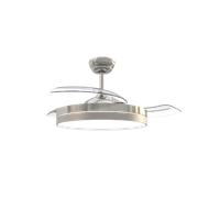 Ventilador de Techo BASTILIPO ESTORIL NIQUEL 3 palas Retractiles