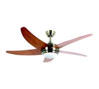 Ventilador de techo Bastilipo Malibu Cuero 3 Led