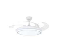 Ventilador de Techo Bel Air Home New Asgard XL LED 80 W 132 cm 4 Aspas Retráctiles Blanco