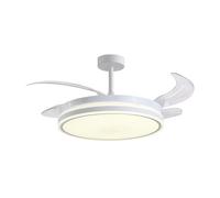 Ventilador de Techo Bel Air Home Rodas 72W 4 Aspas Retráctiles 108 cm LED Blanco