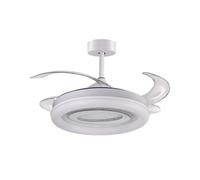 Ventilador de techo Bel Air Home Tebe 130W 130cm LED 4 aspas retráctiles mando