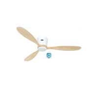 Ventilador de techo CasaFan 313292W Eco Plano Wood WiFi 132 cm madera natural