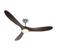 Ventilador de techo CasaFan 315261 Eco Genuino-L 152 cm luz LED nogal cromo