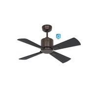 Ventilador De Techo Casafan 949001w Eco Neo Iii 92cm Negro Y Teca Con Wifi