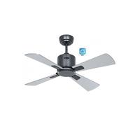 Ventilador De Techo Casafan 952041w Eco Neo Iii 92cm Plata Y Wengué Con Wifi