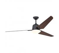 Ventilador de techo CasaFan Eco Aviatos BG-NB DC 162 cm luz y mando nogal/gris