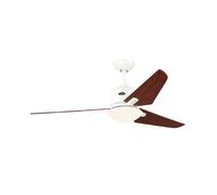 Ventilador de techo CasaFan Eco Aviatos motor DC luz mando blanco/cerezo