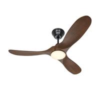 CasaFan Eco Genuino-L 122 MS-NB Ventilador de Techo con Luz y Mando a Distancia 17W 122cm Nogal