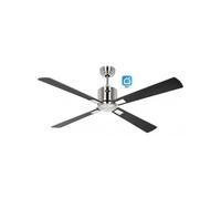 Ventilador De Techo Casafan Eco Neo Iii 132cm Con Wifi 942242w Motor Cromo Cepillado/ Plata Y Wengué