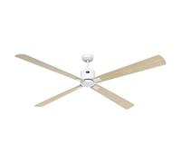 CasaFan Eco Neo III 180 WE-AH/BU Ventilador de Techo con Luz y Mando 28W Aspas Reversibles Arce/Haya