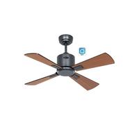Ventilador de techo CasaFan Eco Neo III 92 cm negro y teca WiFi DC