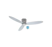 CasaFan Ventilador de techo inteligente Eco Plano II, Ø 132 cm, plata, CC