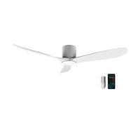 Ventilador de techo Cecotec con mando a distancia y WiFi. 40 W, 52" de diámetro con 3 aspas, protección IP44, modo invierno-verano, temporizador