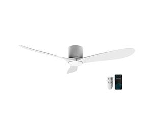 Ventilador de techo Cecotec con mando a distancia y WiFi. 40 W, 52" de diámetro con 3 aspas, protección IP44, modo invierno-verano, temporizador