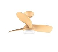 Cecotec Ventilador de Techo con Luz EnergySilence Aero 3050 Orange. 35 W, Motor DC, Diámetro 36” con luz LED, Mando a distancia, Temporizador, 6 Velocidades y 3 Aspas