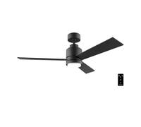 Cecotec Ventilador de Techo con Luz EnergySilence Aero 4850 Style Black. 30 W, Diámetro 48" con 3 Aspas, Mando a Distancia, Motor DC, 6 Velocidades, Modo Winter-Summer y Natural Breeze