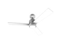 Cecotec Ventilador de Techo con Luz EnergySilence Aero 4850 Style White. 30 W, Diámetro 48" con 3 Aspas, Mando a Distancia, Motor DC, 6 Velocidades, Modo Winter-Summer y Natural Breeze