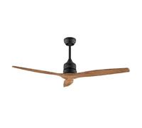 Cecotec Ventilador de Techo EnergySilence Aero 5270 DarkWood, Motor DC 40W, Diámetro 132 cm, 3 Aspas, Mando, Temporizador, 6 Velocidades, Verano e invierno, Altura ajustable 15 o 25 cm, Silencioso