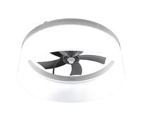 Cecotec Ventilador de Techo con Luz EnergySilence LampAero 650 White Design. Motor DC, 20W, luz LED, 5 Aspas de 17", Control remoto, 6 Velocidades, 3 Tonos de luz, Temporizador, Modo winter/summer