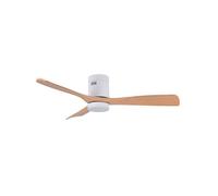 Ventilador de techo cefiro on bel air 40w 3 aspas con luz led blanco/haya ø130 cm