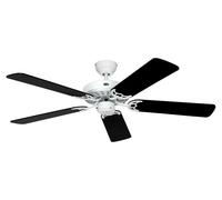 Ventilador De Techo Classic Royal Blanco Y Negro 132 Cm