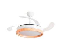 Ventilador de techo con aspas retráctiles Innovagoods - color Madera y Blanco