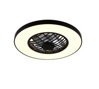 Ventilador de techo con fuente de luz motor dc linkoping negro 60 cm