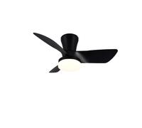 Ventilador de techo con fuente de luz motor dc randers negro 76 cm