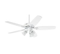 Ventilador De Techo Con Iluminación Builder Plus Blanco Ventilador Luz 132 Cm