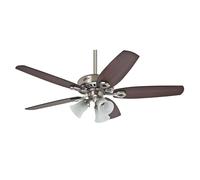 Ventilador De Techo Con Iluminación Builder Plus Níquel Ventilador Luz 132 Cm