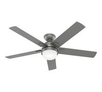 Ventilador de Techo con Iluminación Hunter Zeal Plata Mando a Distancia