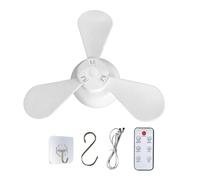 Ventilador De Techo Con Iluminación Soplador Tienda Portátil Recargable | Ventilador De Techo Para Dormitorio Adecuado Para Dormitorios Toldo Playa Camping-Car Coche Camper Al Aire Libre
