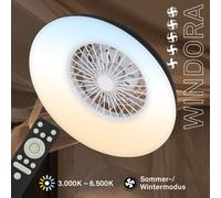 Ventilador de techo con iluminación Ventilador remoto con luz regulable CCT