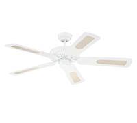 Ventilador de Techo Con Interruptor Tiro Sin Lámpara Monarca Blanco 122CM