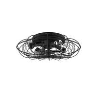 Cecotec Ventilador de Techo con Luz EnergySilence LampAero 650 Iron Design. 20W, Motor DC, Lámpara, 5 Aspas de 11", Control remoto, 3 Velocidades, 3 Tonos de luz, Temporizador, Modo winter/summer