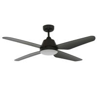 Ventilador de Techo Con LED Lámpara y Mando a Distancia Aria Negro 122 CM
