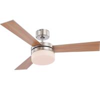 Ventilador De Techo Con Control Remoto Lámpara De Techo Enfriador Alana Níquel