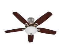 Ventilador De Techo Con Luz Builder Deluxe Níquel Ventilador De Techo Dormitorio